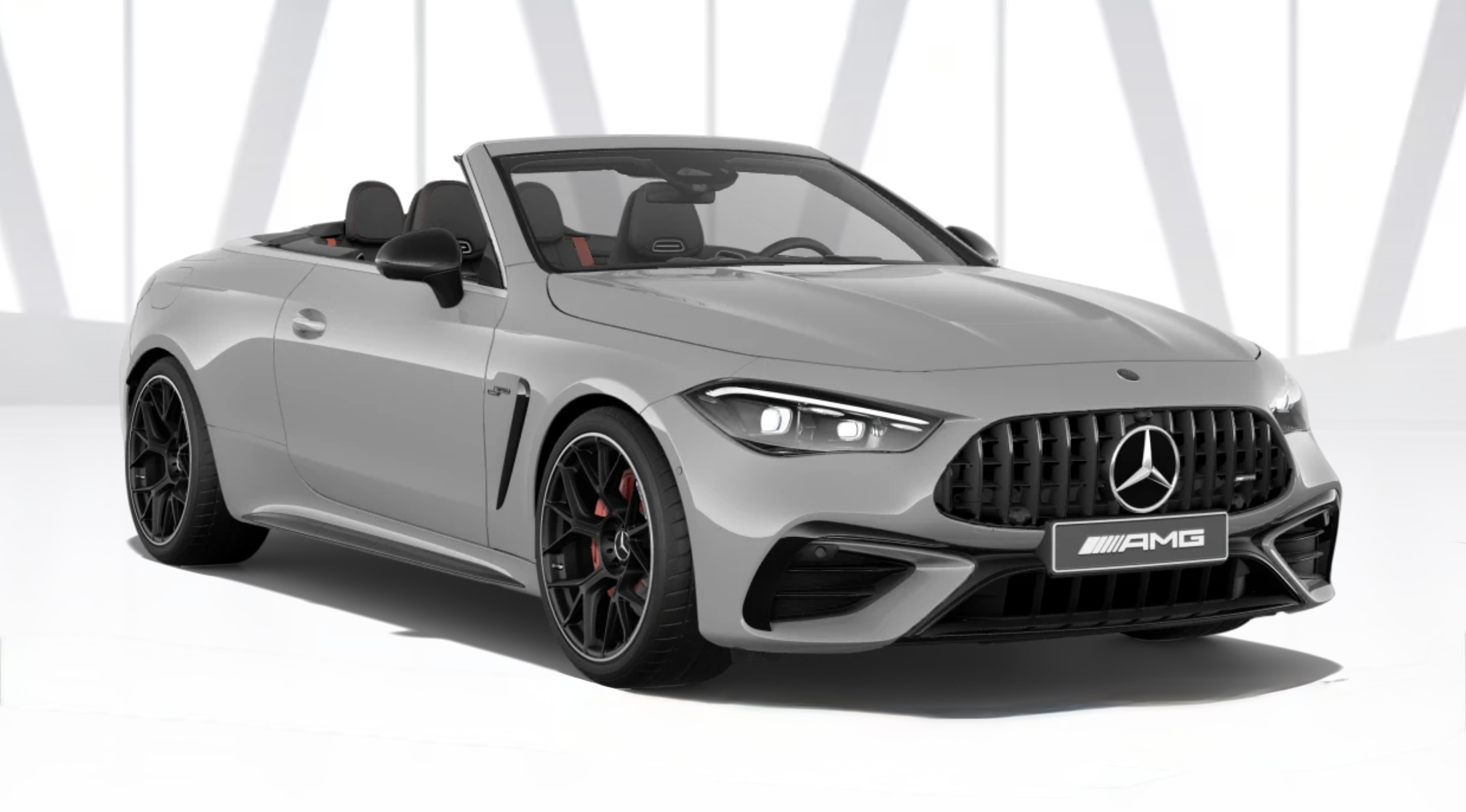 MERCEDES CLE CABRIOLET 53 AMG 4MATIC | skladem | nové české auto | sportovní cabrio | šedá Alpine | černá kůže | luxusní interiér | plná výbava | karbon | VIP sleva | nákup online | auto eshop | AUTOiBUY.com